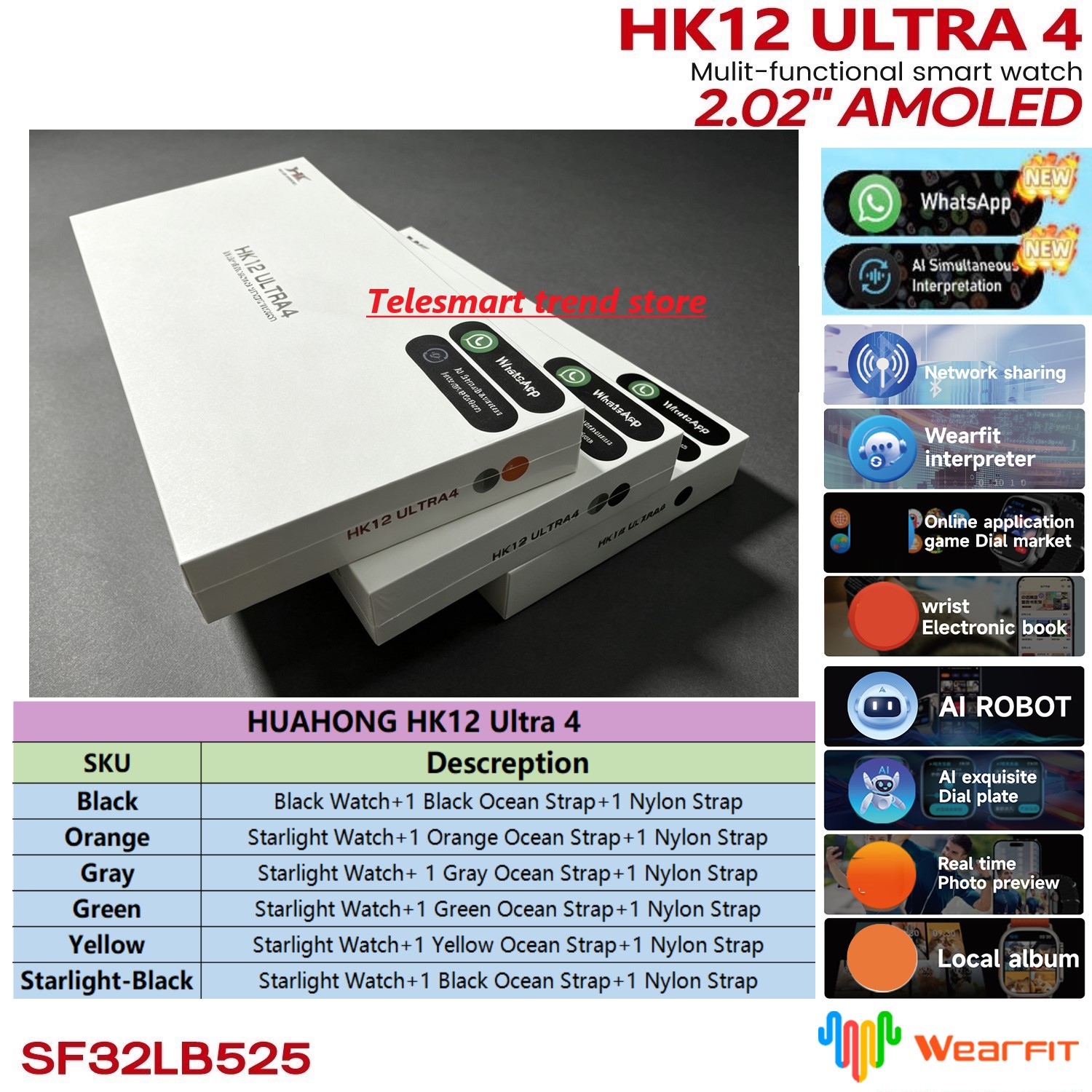 Huahong Amoled HK12 Ultra4 Sma - Nutrition Gym recension och pris